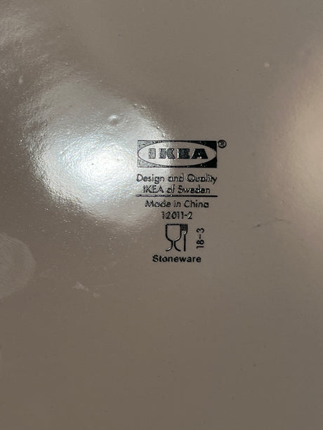Dinner plate - white ceramic - IKEA