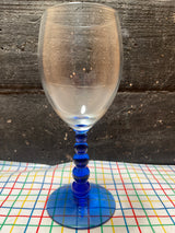 Libbey Metropolis Blue line glassware