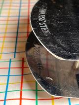 Rocking food chopper with two blades - stainless steel with cast iron handle