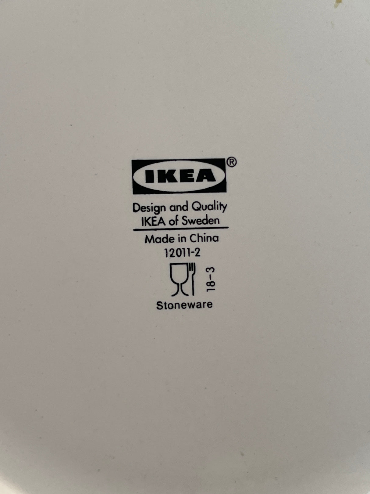 Salad plate - white ceramic - IKEA