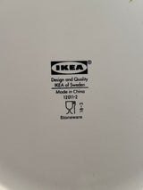 Salad plate - white ceramic - IKEA