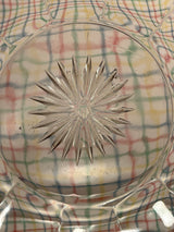 Small bowl with floral design - Heisey clear glass Colonial pattern