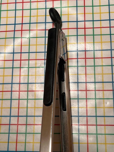 13” stainless steel tongs with silicone handles