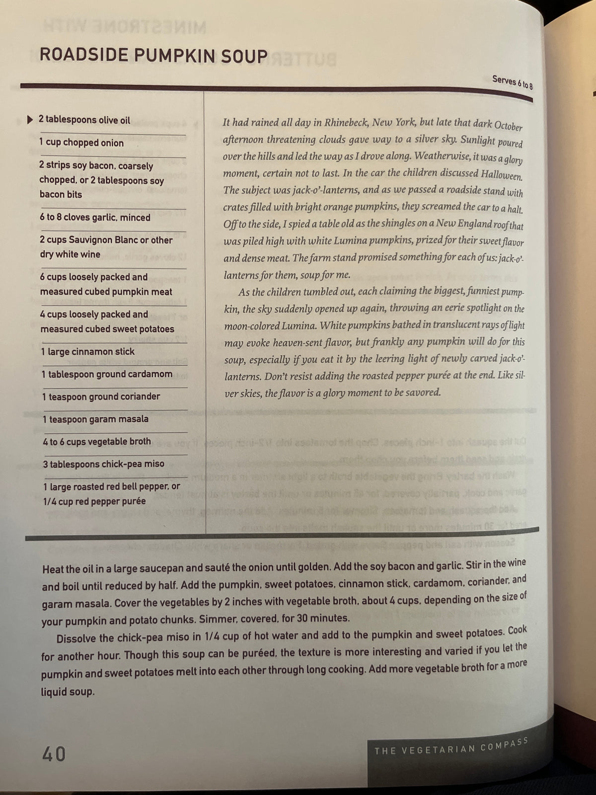 The Vegetarian Compass: New Directions in Vegetarian Cooking by Karen Hubert Allison (First Edition 1998)