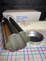 Valtrompia canapé bread tube mold - stainless steel - Pampered Chef 12105 B vintage