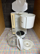 10-cup drip coffee maker - glass and plastic - vintage Krups 369