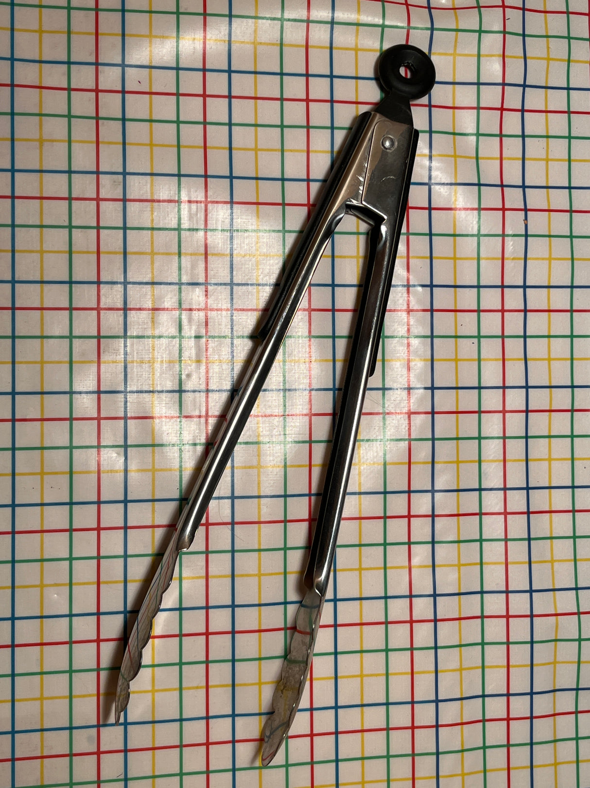 13” stainless steel tongs with silicone handles