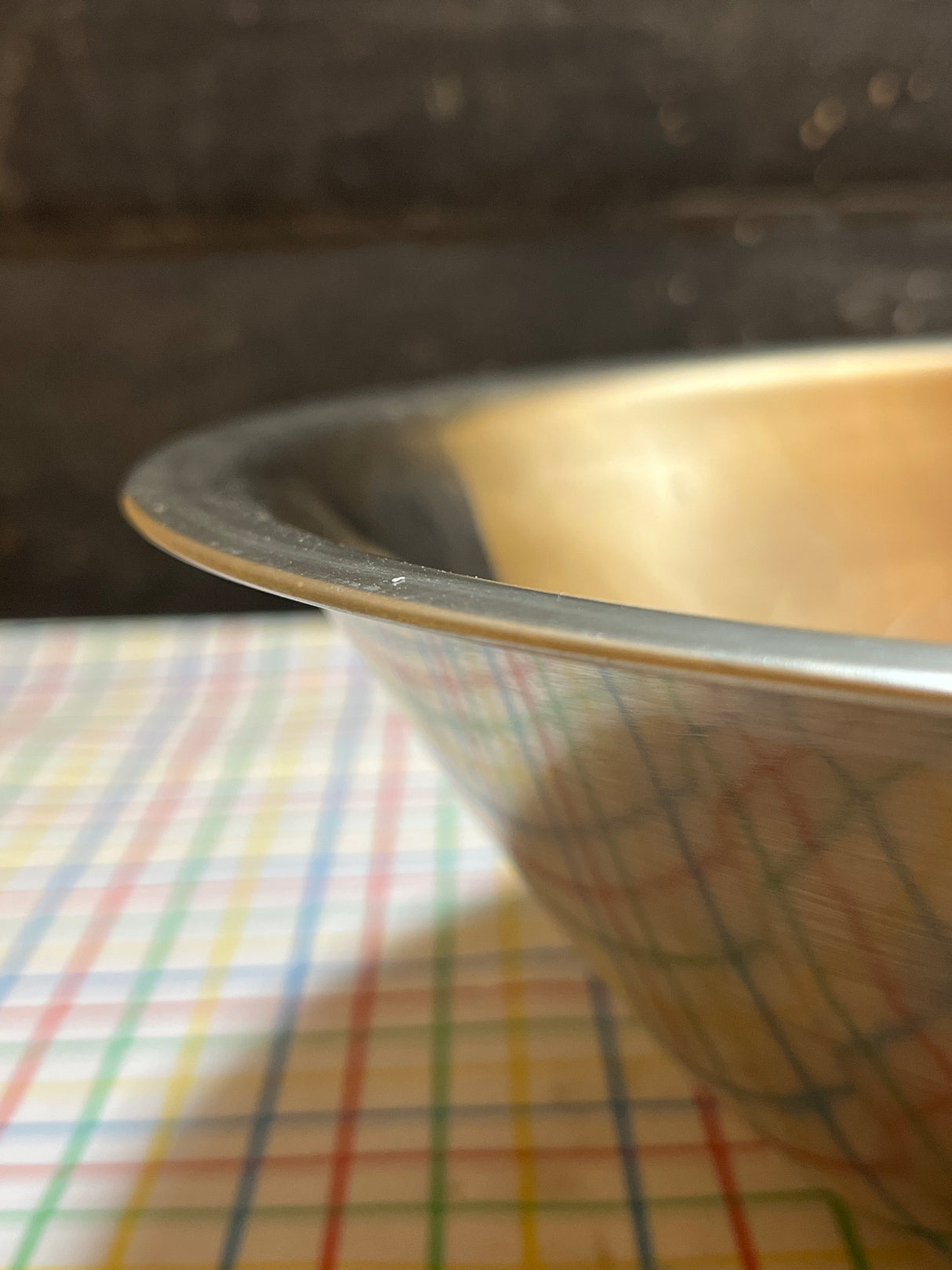 12-inch mixing bowl with flat edge - stainless steel
