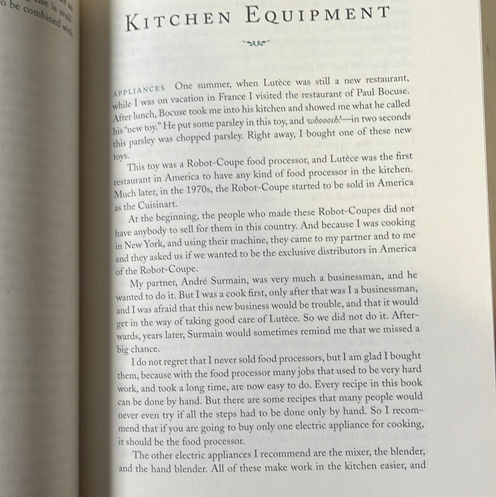  The Lutéce Cookbook: Kitchen equipment introduction. From Spoons Kitchen Exchange.