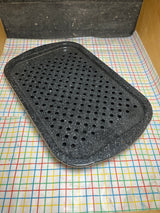 2-piece broiling and baking pan - black speckle enameled stainless steel - Granite Ware