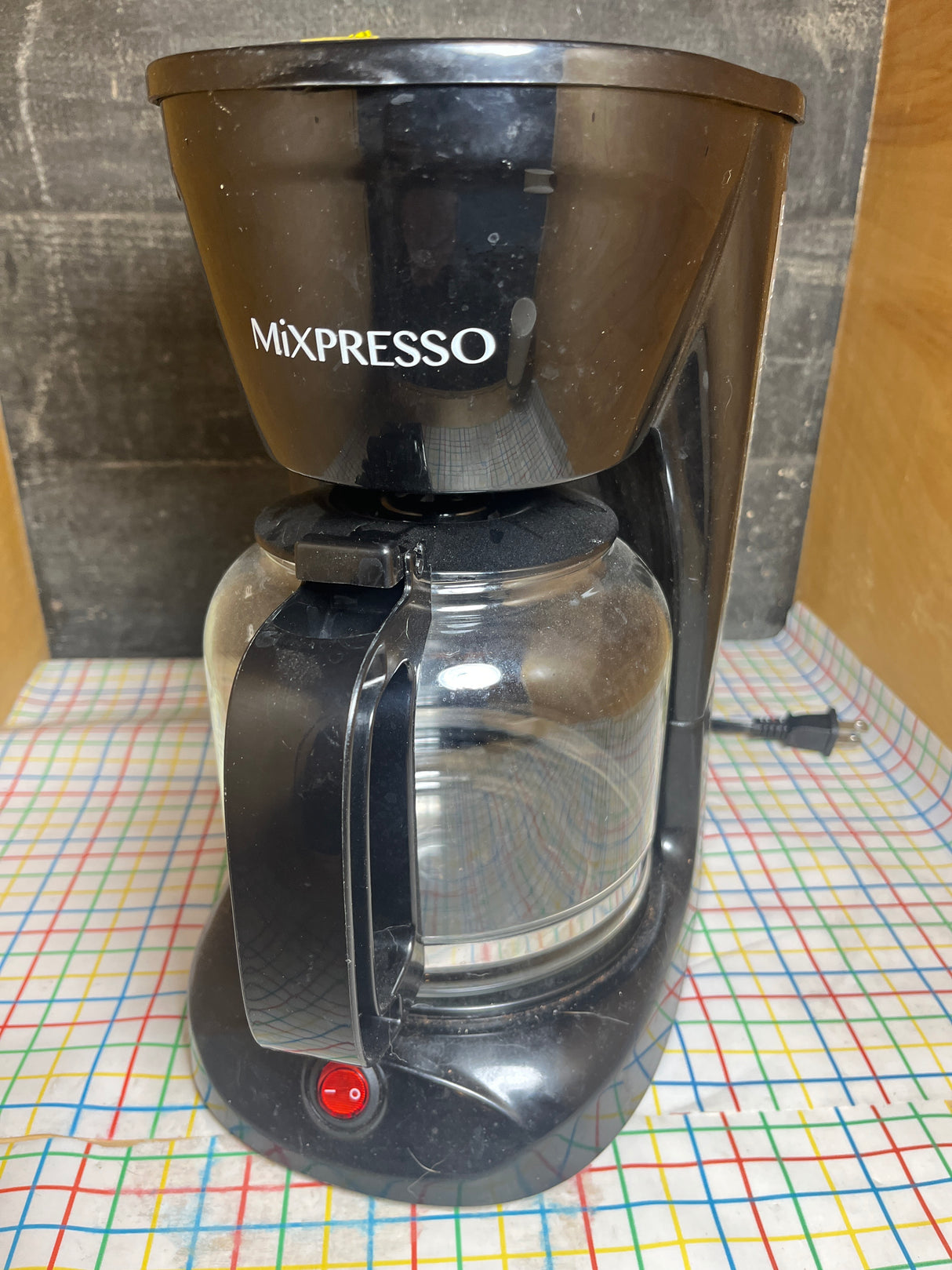 12-cup drip coffee maker - black - Mixpresso