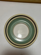 Paragon after dinner demitasse cup and saucer set, featuring elegant stripes, perfect for serving post-meal beverages. Crafted from English China, showcasing refined artistry.