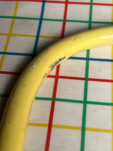 Jar lid wrench for canning and food preservation - stainless steel and yellow rubber