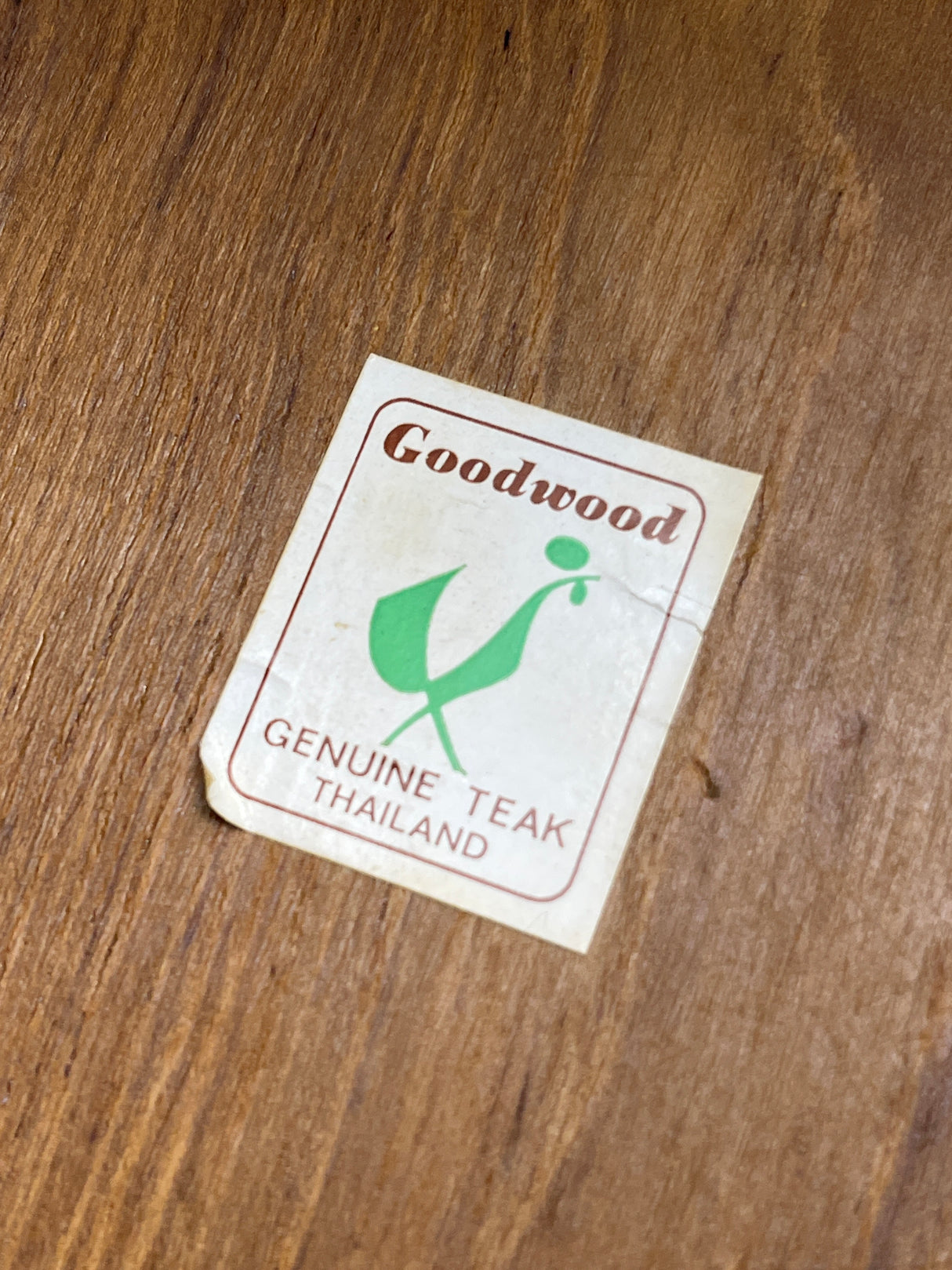 Insulated ice bucket- genuine teak - vintage Goodwood