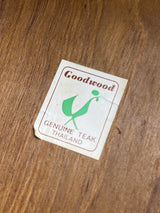 Insulated ice bucket- genuine teak - vintage Goodwood