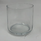 Short tumbler glasses - set of 5, a glass container and plate, with a string close-up.