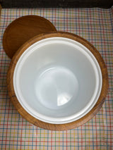 Insulated ice bucket- genuine teak - vintage Goodwood