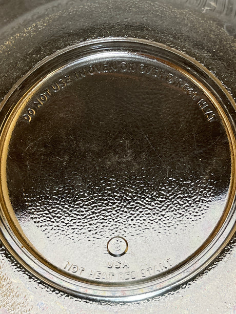 2.5qt mixing bowl - clear glass - vintage Anchor Hocking