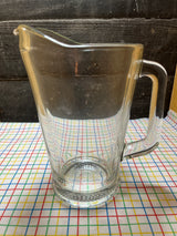 Serving pitcher - clear glass - vintage
