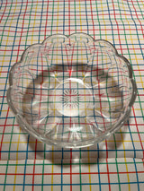 Small bowl with floral design - Heisey clear glass Colonial pattern