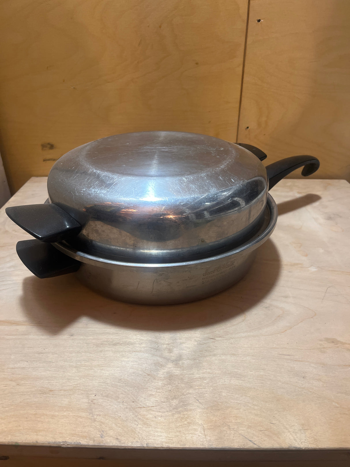 Seal-O-Matic Thermium Multi-Plex 18-8 Stainless Steel 11” Skillet with Lid