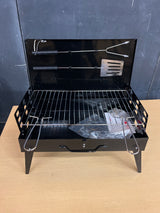 Portable hibachi grill - black coated stainless steel - vintage Arctic