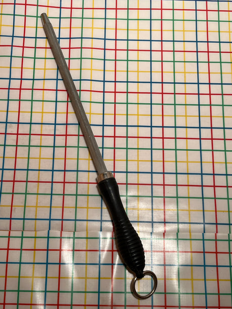 Honing rod/steel - magnetized with black handle