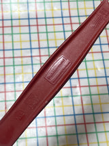 Commercial-grade scraper spatula - rubber and red food-grade plastic - Rubbermaid FG1962000000