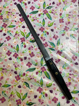 9" serrated bread knife - stainless steel with black bakelite handle - vintage Lucerne