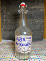 1 liter bottle with stopper - glass and silicone - Arsenal Cider House