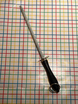 Honing rod/steel - magnetized with black handle