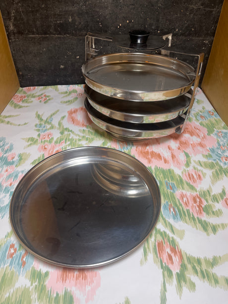4-level Dhokla cooker - stainless steel - Super Shyne