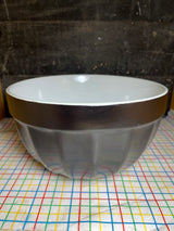3-quart mixing bowl - black and white stoneware - Bialetti