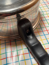 7” saucepan with lid - 18/8 stainless steel and hard plastic handle - vintage Lifetime R5
