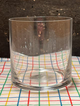 Set of 6 glass crystal lowball drink tumblers - Mikasa