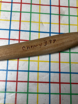 Spouted serving spoon - hand carved cherry wood