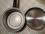 7” saucepan with lid - 18/8 stainless steel and hard plastic handle - vintage Lifetime R5