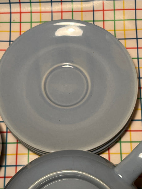 Pastel blue ceramic tea set - Old Amsterdam Porcelain Works