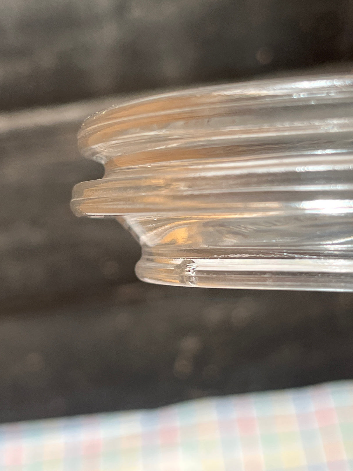 Clear glass jar lids - made in Italy