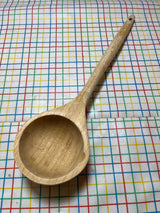 Ladle with flat base - bamboo