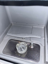Farberware Professional Portable Dishwasher for small kitchens, featuring a built-in water tank, five wash programs, missing utensil tray and shelf attachment. Perfect for local pickup.