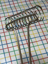 Coil whisk - stainless steel with brown marbled resin handle - Cutco