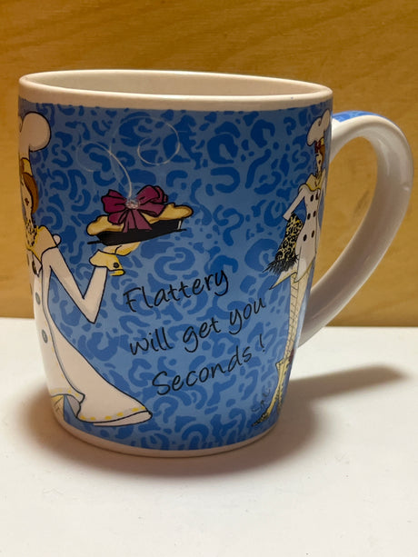 Delish “Just Desserts” set of 4 mugs, featuring pristine Y2K-inspired illustrations, includes original box. No visible chips or scratches. Collectible item.