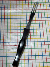 Carving knife - stainless steel with marbled brown resin handle - vintage Cutco 1729